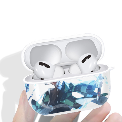 鬼滅の刃 竈門 炭治郎／かまど たんじろう Kamado Tanjirou 【AirPods Pro用】ハードシェル保護ケース 耐衝撃・防指紋・カラビナ付き商品仕様