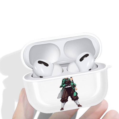 鬼滅の刃 竈門 炭治郎／かまど たんじろう Kamado Tanjirou 【AirPods Pro用】ハードシェル保護ケース 耐衝撃・防指紋・カラビナ付き商品仕様