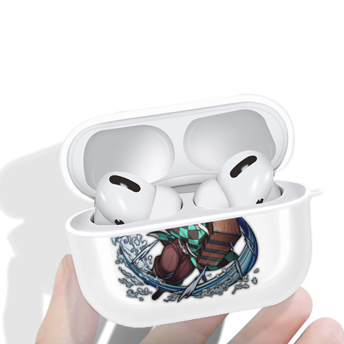鬼滅の刃 竈門 炭治郎／かまど たんじろう Kamado Tanjirou 【AirPods Pro用】ハードシェル保護ケース 耐衝撃・防指紋・カラビナ付き商品仕様