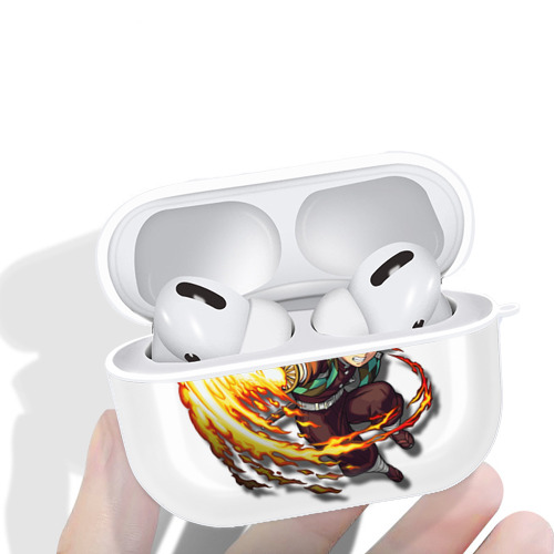 鬼滅の刃 竈門 炭治郎／かまど たんじろう Kamado Tanjirou 【AirPods Pro用】ハードシェル保護ケース 耐衝撃・防指紋・カラビナ付き商品仕様