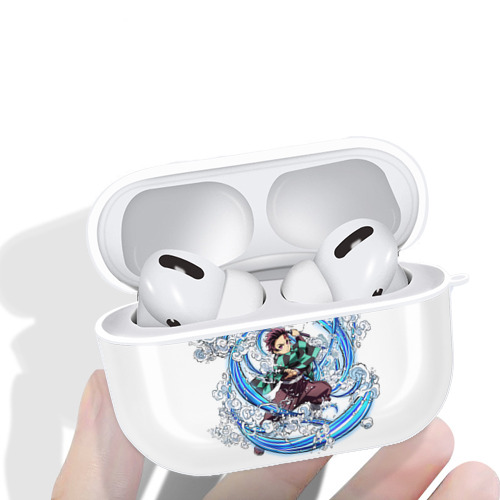 鬼滅の刃 竈門 炭治郎／かまど たんじろう Kamado Tanjirou 【AirPods Pro用】ハードシェル保護ケース 耐衝撃・防指紋・カラビナ付き商品仕様