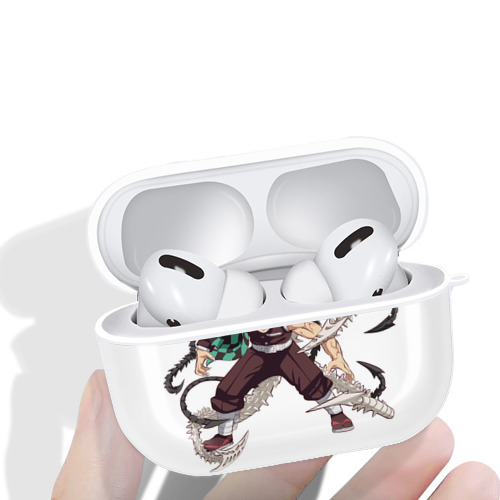 鬼滅の刃 竈門 炭治郎／かまど たんじろう Kamado Tanjirou 【AirPods Pro用】ハードシェル保護ケース 耐衝撃・防指紋・カラビナ付き商品仕様