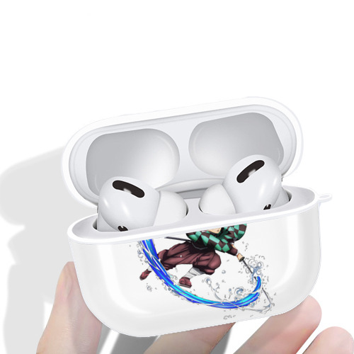 鬼滅の刃 竈門 炭治郎／かまど たんじろう Kamado Tanjirou 【AirPods Pro用】ハードシェル保護ケース 耐衝撃・防指紋・カラビナ付き商品仕様