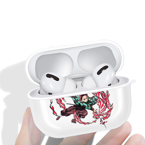 鬼滅の刃 竈門 炭治郎／かまど たんじろう Kamado Tanjirou 【AirPods Pro用】ハードシェル保護ケース 耐衝撃・防指紋・カラビナ付き商品仕様