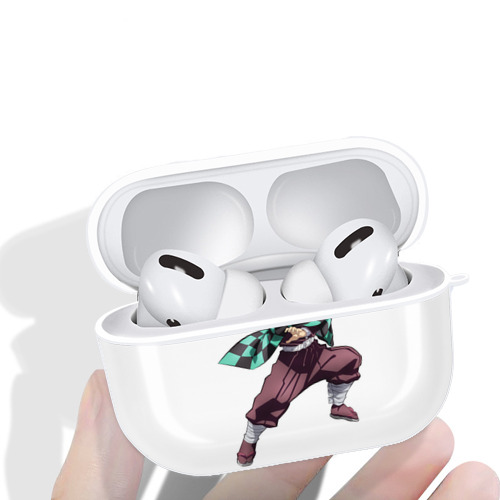 鬼滅の刃 竈門 炭治郎／かまど たんじろう Kamado Tanjirou 【AirPods Pro用】ハードシェル保護ケース 耐衝撃・防指紋・カラビナ付き商品仕様