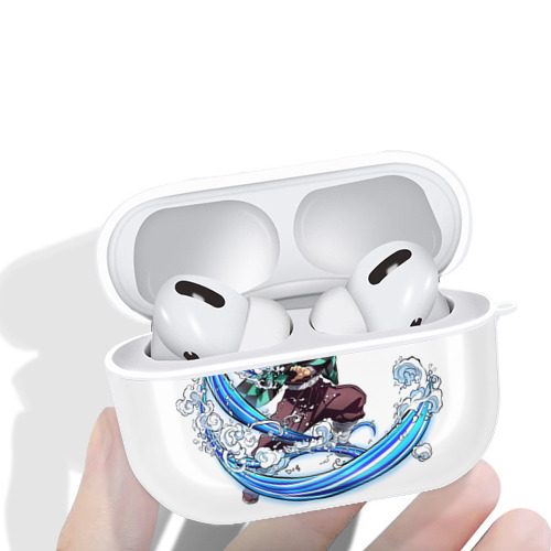 鬼滅の刃 竈門 炭治郎／かまど たんじろう Kamado Tanjirou 【AirPods Pro用】ハードシェル保護ケース 耐衝撃・防指紋・カラビナ付き商品仕様