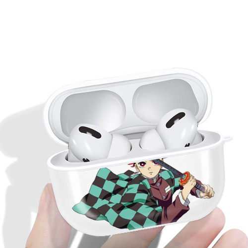 鬼滅の刃 竈門 炭治郎／かまど たんじろう Kamado Tanjirou 【AirPods Pro用】ハードシェル保護ケース 耐衝撃・防指紋・カラビナ付き商品仕様