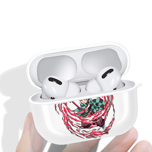 鬼滅の刃 竈門 炭治郎／かまど たんじろう Kamado Tanjirou 【AirPods Pro用】ハードシェル保護ケース 耐衝撃・防指紋・カラビナ付き商品仕様