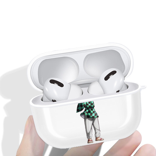 鬼滅の刃 竈門 炭治郎／かまど たんじろう Kamado Tanjirou 【AirPods Pro用】ハードシェル保護ケース 耐衝撃・防指紋・カラビナ付き商品仕様