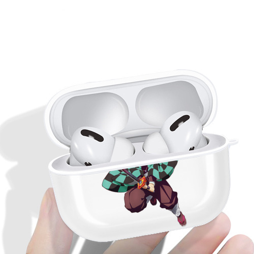 鬼滅の刃 竈門 炭治郎／かまど たんじろう Kamado Tanjirou 【AirPods Pro用】ハードシェル保護ケース 耐衝撃・防指紋・カラビナ付き商品仕様