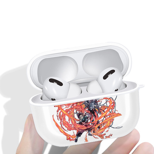鬼滅の刃 竈門 炭治郎／かまど たんじろう Kamado Tanjirou 【AirPods Pro用】ハードシェル保護ケース 耐衝撃・防指紋・カラビナ付き商品仕様