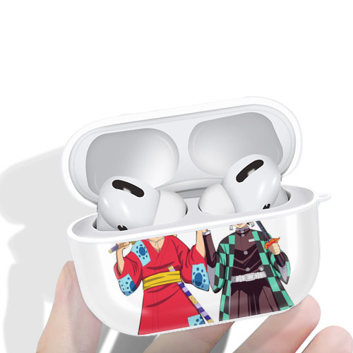 鬼滅の刃 竈門 炭治郎／かまど たんじろう Kamado Tanjirou 【AirPods Pro用】ハードシェル保護ケース 耐衝撃・防指紋・カラビナ付き商品仕様