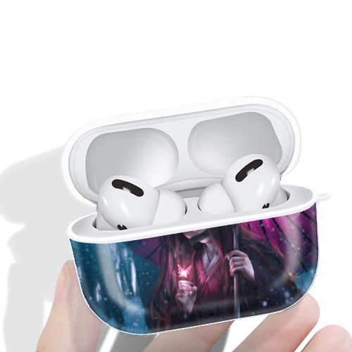 鬼滅の刃（きめつのやいば）竈門 禰󠄀豆子／かまど ねずこ Kamado Nezuko 【AirPods Pro用】ハードシェル保護ケース 耐衝撃・防指紋・カラビナ付き商品仕様