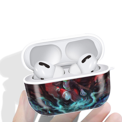 鬼滅の刃（きめつのやいば）竈門 禰󠄀豆子／かまど ねずこ Kamado Nezuko 【AirPods Pro用】ハードシェル保護ケース 耐衝撃・防指紋・カラビナ付き商品仕様