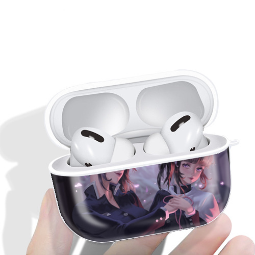 鬼滅の刃（きめつのやいば）蟲柱-胡蝶 しのぶ／こちょう しのぶ Kochou Shinobu 【AirPods Pro用】ハードシェル保護ケース 耐衝撃・防指紋・カラビナ付き商品仕様