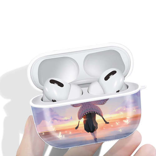 鬼滅の刃（きめつのやいば）蟲柱-胡蝶 しのぶ／こちょう しのぶ Kochou Shinobu 【AirPods Pro用】ハードシェル保護ケース 耐衝撃・防指紋・カラビナ付き商品仕様