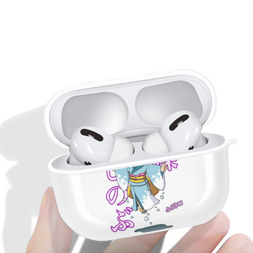 鬼滅の刃（きめつのやいば）蟲柱-胡蝶 しのぶ／こちょう しのぶ Kochou Shinobu 【AirPods Pro用】ハードシェル保護ケース 耐衝撃・防指紋・カラビナ付き商品仕様