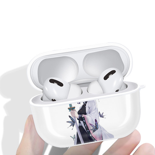 鬼滅の刃（きめつのやいば）蟲柱-胡蝶 しのぶ／こちょう しのぶ Kochou Shinobu 【AirPods Pro用】ハードシェル保護ケース 耐衝撃・防指紋・カラビナ付き商品仕様