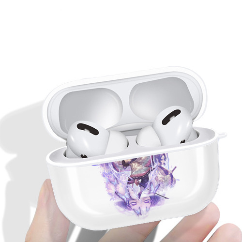 鬼滅の刃（きめつのやいば）蟲柱-胡蝶 しのぶ／こちょう しのぶ Kochou Shinobu 【AirPods Pro用】ハードシェル保護ケース 耐衝撃・防指紋・カラビナ付き商品仕様