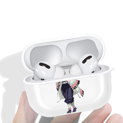 鬼滅の刃（きめつのやいば）蟲柱-胡蝶 しのぶ／こちょう しのぶ Kochou Shinobu 【AirPods Pro用】ハードシェル保護ケース 耐衝撃・防指紋・カラビナ付き商品仕様