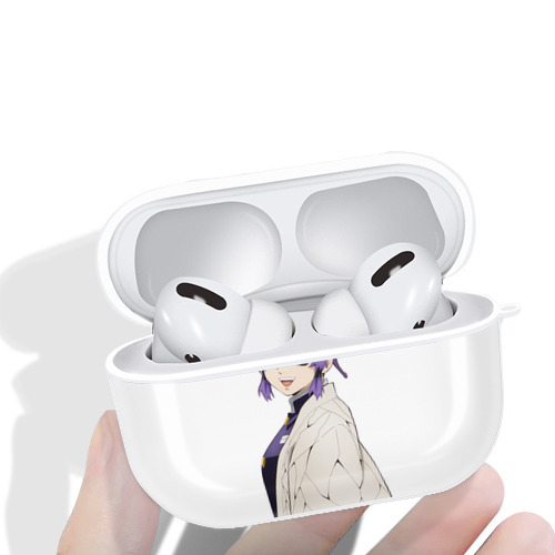 鬼滅の刃（きめつのやいば）蟲柱-胡蝶 しのぶ／こちょう しのぶ Kochou Shinobu 【AirPods Pro用】ハードシェル保護ケース 耐衝撃・防指紋・カラビナ付き商品仕様