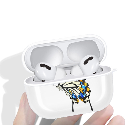 鬼滅の刃（きめつのやいば）蟲柱-胡蝶 しのぶ／こちょう しのぶ Kochou Shinobu 【AirPods Pro用】ハードシェル保護ケース 耐衝撃・防指紋・カラビナ付き商品仕様