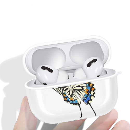 鬼滅の刃（きめつのやいば）蟲柱-胡蝶 しのぶ／こちょう しのぶ Kochou Shinobu 【AirPods Pro用】ハードシェル保護ケース 耐衝撃・防指紋・カラビナ付き商品仕様