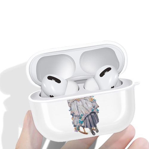 鬼滅の刃（きめつのやいば）蟲柱-胡蝶 しのぶ／こちょう しのぶ Kochou Shinobu 【AirPods Pro用】ハードシェル保護ケース 耐衝撃・防指紋・カラビナ付き商品仕様