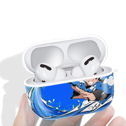 鬼滅の刃（きめつのやいば）竈門 炭治郎／かまど たんじろう Kamado Tanjirou 【AirPods Pro用】ハードシェル保護ケース 耐衝撃・防指紋・カラビナ付き商品仕様