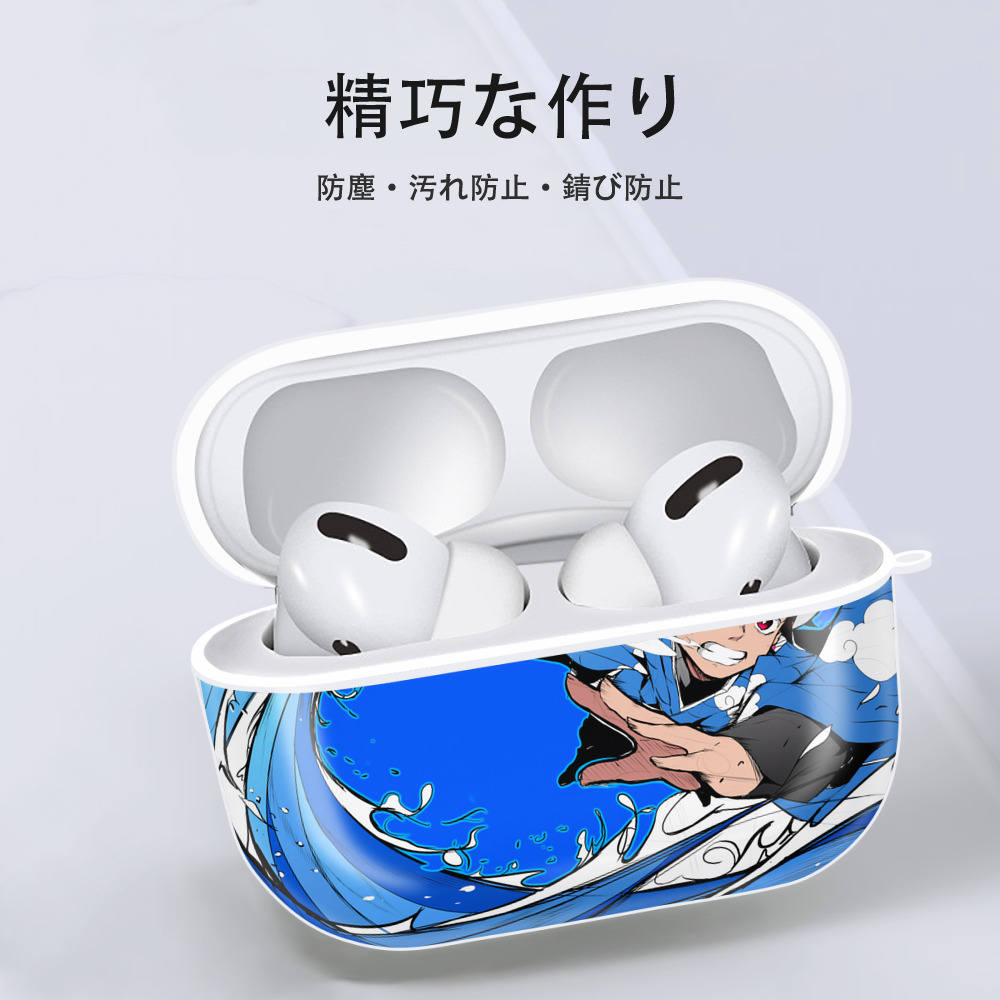 鬼滅の刃（きめつのやいば）竈門 炭治郎／かまど たんじろう Kamado Tanjirou 【AirPods Pro用】ハードシェル保護ケース 耐衝撃・防指紋・カラビナ付き商品仕様