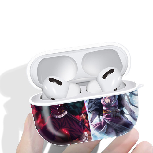 鬼滅の刃（きめつのやいば）竈門 炭治郎／かまど たんじろう Kamado Tanjirou 【AirPods Pro用】ハードシェル保護ケース 耐衝撃・防指紋・カラビナ付き商品仕様