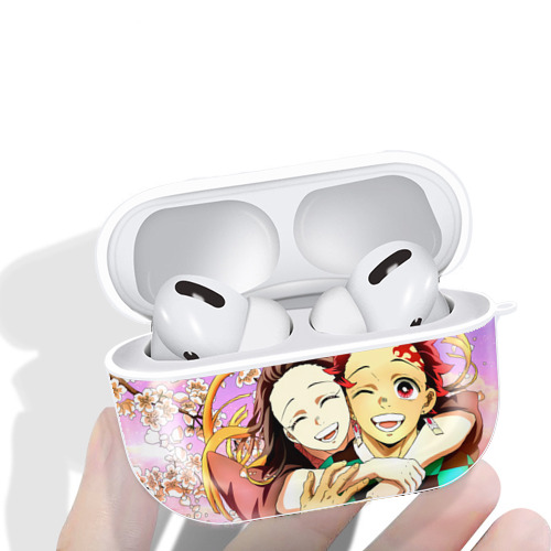 鬼滅の刃（きめつのやいば）竈門 炭治郎／かまど たんじろう Kamado Tanjirou 【AirPods Pro用】ハードシェル保護ケース 耐衝撃・防指紋・カラビナ付き商品仕様