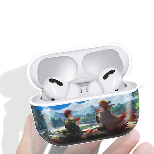鬼滅の刃（きめつのやいば）竈門 炭治郎／かまど たんじろう Kamado Tanjirou 【AirPods Pro用】ハードシェル保護ケース 耐衝撃・防指紋・カラビナ付き商品仕様