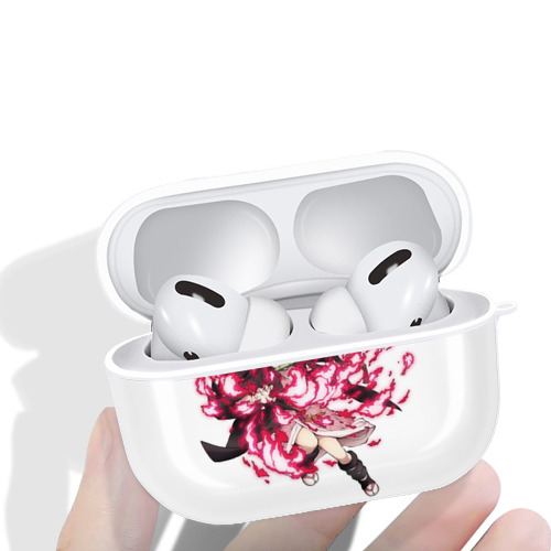 鬼滅の刃（きめつのやいば）竈門 禰󠄀豆子／かまど ねずこ Kamado Nezuko 【AirPods Pro用】ハードシェル保護ケース 耐衝撃・防指紋・カラビナ付き商品仕様