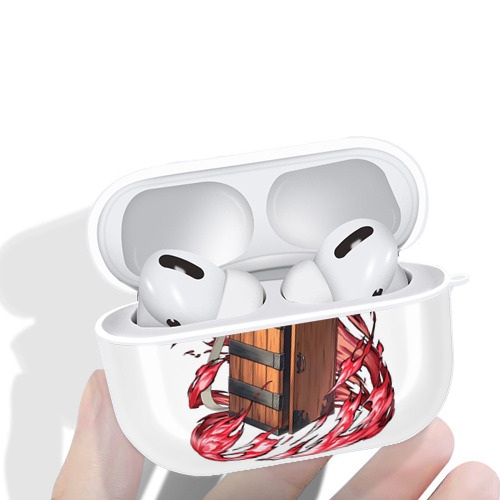 鬼滅の刃（きめつのやいば）竈門 禰󠄀豆子／かまど ねずこ Kamado Nezuko 【AirPods Pro用】ハードシェル保護ケース 耐衝撃・防指紋・カラビナ付き商品仕様