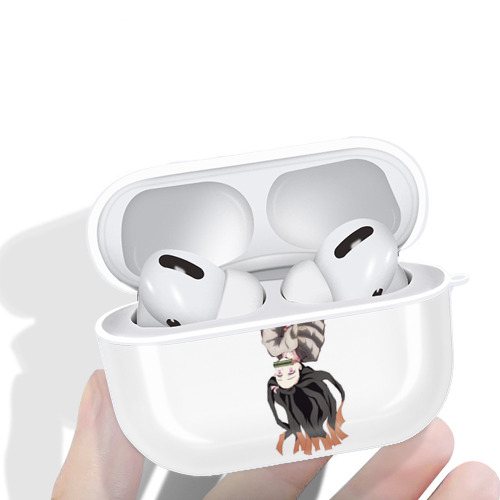 鬼滅の刃（きめつのやいば）竈門 禰󠄀豆子／かまど ねずこ Kamado Nezuko 【AirPods Pro用】ハードシェル保護ケース 耐衝撃・防指紋・カラビナ付き商品仕様