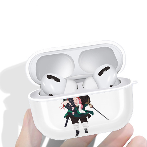 鬼滅の刃（きめつのやいば）竈門 禰󠄀豆子／かまど ねずこ Kamado Nezuko 【AirPods Pro用】ハードシェル保護ケース 耐衝撃・防指紋・カラビナ付き商品仕様