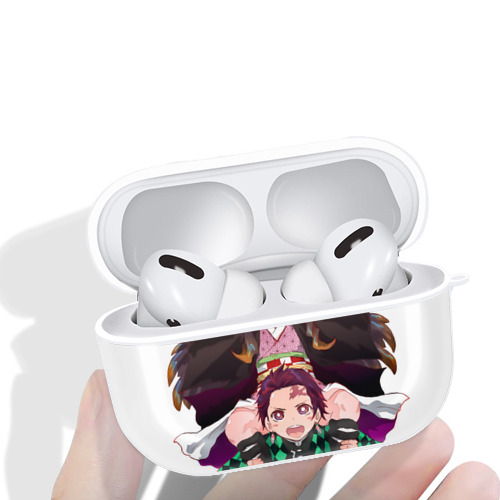 鬼滅の刃（きめつのやいば）竈門 禰󠄀豆子／かまど ねずこ Kamado Nezuko 【AirPods Pro用】ハードシェル保護ケース 耐衝撃・防指紋・カラビナ付き商品仕様