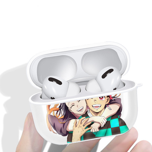 鬼滅の刃（きめつのやいば）竈門 禰󠄀豆子／かまど ねずこ Kamado Nezuko 【AirPods Pro用】ハードシェル保護ケース 耐衝撃・防指紋・カラビナ付き商品仕様