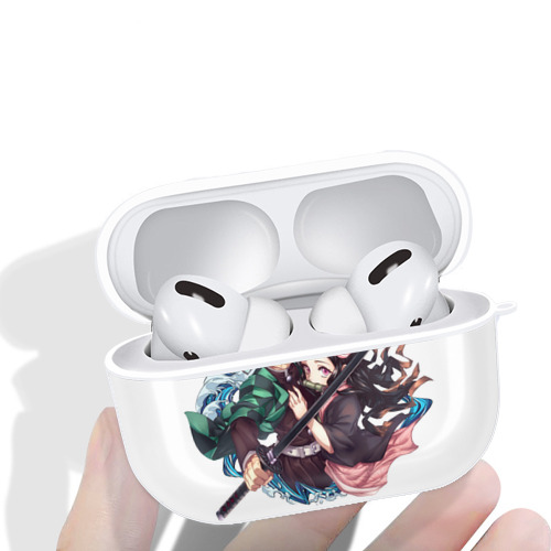 鬼滅の刃（きめつのやいば）竈門 禰󠄀豆子／かまど ねずこ Kamado Nezuko 【AirPods Pro用】ハードシェル保護ケース 耐衝撃・防指紋・カラビナ付き商品仕様