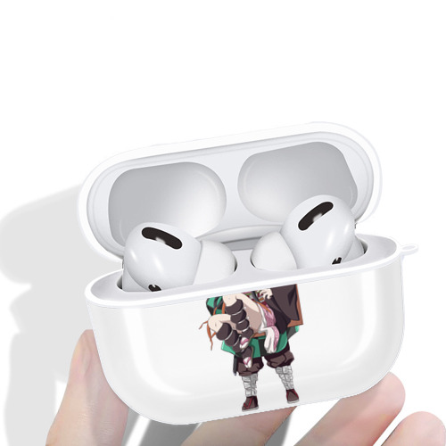 鬼滅の刃（きめつのやいば）竈門 禰󠄀豆子／かまど ねずこ Kamado Nezuko 【AirPods Pro用】ハードシェル保護ケース 耐衝撃・防指紋・カラビナ付き商品仕様