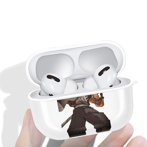 鬼滅の刃（きめつのやいば）我妻 善逸／あがつま ぜんいつ Agatsuma Zenitsu 【AirPods Pro用】ハードシェル保護ケース 耐衝撃・防指紋・カラビナ付き商品仕様