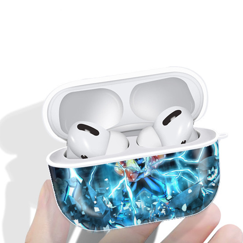 鬼滅の刃（きめつのやいば）我妻 善逸／あがつま ぜんいつ Agatsuma Zenitsu 【AirPods Pro用】ハードシェル保護ケース 耐衝撃・防指紋・カラビナ付き商品仕様
