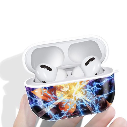鬼滅の刃（きめつのやいば）我妻 善逸／あがつま ぜんいつ Agatsuma Zenitsu 【AirPods Pro用】ハードシェル保護ケース 耐衝撃・防指紋・カラビナ付き商品仕様