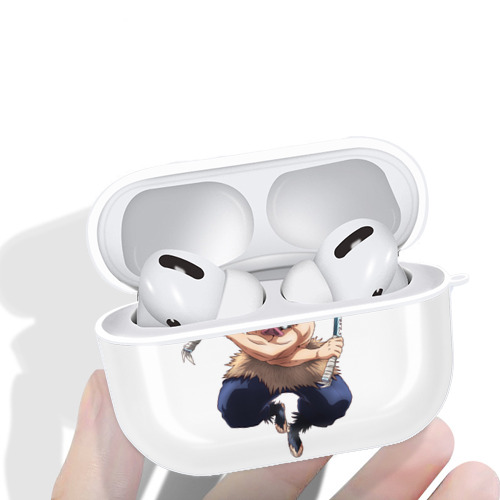 鬼滅の刃（きめつのやいば）嘴平 伊之助／はしびら いのすけ Hashibira Inosuke 【AirPods Pro用】ハードシェル保護ケース 耐衝撃・防指紋・カラビナ付き商品仕様