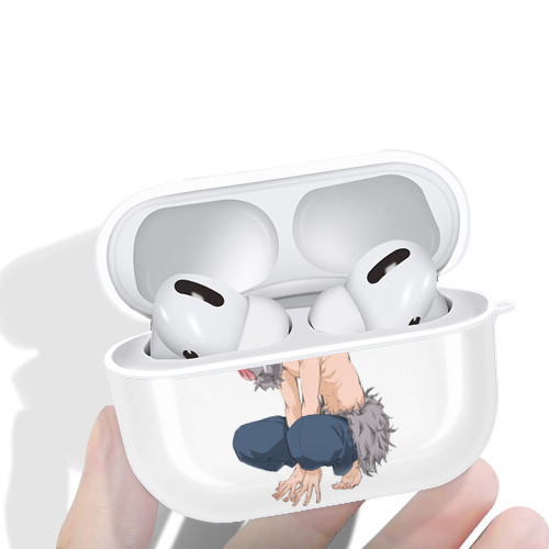 鬼滅の刃（きめつのやいば）嘴平 伊之助／はしびら いのすけ Hashibira Inosuke 【AirPods Pro用】ハードシェル保護ケース 耐衝撃・防指紋・カラビナ付き商品仕様