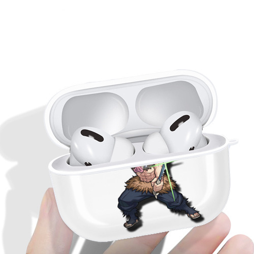 鬼滅の刃（きめつのやいば）嘴平 伊之助／はしびら いのすけ Hashibira Inosuke 【AirPods Pro用】ハードシェル保護ケース 耐衝撃・防指紋・カラビナ付き商品仕様
