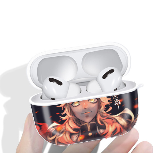 炎柱-煉󠄁獄 杏寿郎／れんごく きょうじゅろう Rengoku Kyoujurou 【AirPods Pro用】ハードシェル保護ケース 耐衝撃・防指紋・カラビナ付き商品仕様