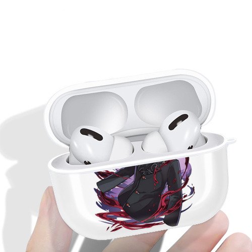 鬼滅の刃（きめつのやいば）鬼舞辻 無惨／きぶつじ むざん Kibutsuji Muzan 【AirPods Pro用】ハードシェル保護ケース 耐衝撃・防指紋・カラビナ付き商品仕様
