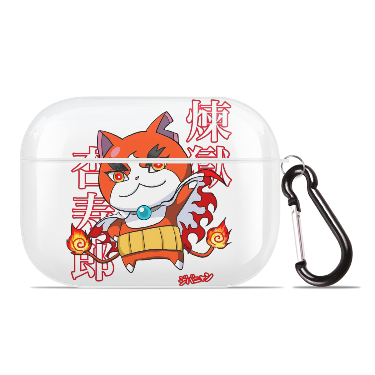 （画像用） 鬼滅の刃（きめつのやいば）炎柱-煉󠄁獄 杏寿郎／れんごく きょうじゅろう Rengoku Kyoujurou 【AirPods Pro用】ハードシェル保護ケース 耐衝撃・防指紋・カラビナ付き商品仕様